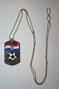 CROATIA COUTRY FLAG SUPER THICK DOG TAG METAL NECKLACE ... NEW