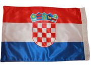 CROATIA HRVATSKA 12" X 18" INCHES COUNTRY HIGH QUALITY FLAG WITH SLEAVE WITHOUT STICK .. FIFA SOCCER WORLD CUP .. NEW