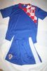 CROATIA HRVATSKA BLUE EURO CUP 2012 ADULT SOCCER FOOTBALL JERSEY KIT WITH SHORTS .. NEW