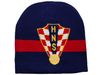 CROATIA HRVATSKA BLUE WITH RED STRIPE NHS LOGO TOQUE HAT CAP .. FIFA SOCCER WORLD CUP .. NEW