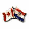 CROATIA HRVATSKA / CANADA COUNTRY FLAG SMALL METAL FRIENDSHIP LAPEL PIN BADGE .. NEW CROATIA HRVATSKA / CANADA COUNTRY FLAG SMALL METAL FRIENDSHIP LAPEL PIN BADGE .. NEW