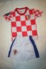 CROATIA HRVATSKA CHILDS CHECKERED EURO CUP 2012 SOCCER FOOTBALL JERSEY KIT WITH SHORTS .. NEW