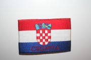 CROATIA LARGE COUNTRY FLAG IRON ON EMBROIDERED PATCH CREST BADGE .. NEW