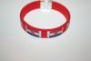 CROATIA RED COUNTRY FLAG FLEXIBLE C BRACELET WRISTBAND .. NEW