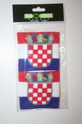 CROATIA SET OF 2 COUNTRY FLAG WRISTBANDS SWEATBANDS .. HRVATSKA ... NEW
