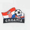 CROATIA SOCCER BALL FOOTBALL IRON ON EMBROIDERED PATCH CREST BADGE .. NEW