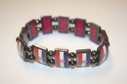 CROATIA SOCCER FOOTBALL FLEXIBLE METAL REVERSIBLE BRACELET .... FIFA WORLD CUP EURO CUP ... NEW