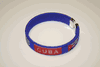 CUBA COUNTRY FLAG BLUE FLEXIBLE METAL NYLON BRACELETS .... NEW