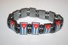 CUBA COUNTRY FLAG FLEXIBLE METAL BRACELET WRISTBANDS ... NEW