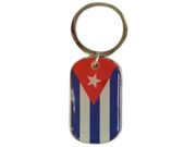 CUBA COUNTRY FLAG KEYCHAIN ..HIGH QUALITY .. NEW