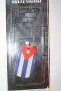 CUBA COUNTRY FLAG METAL DOG TAG NECKLACE PENDANT .. NEW