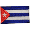 CUBA COUNTRY FLAG SMALL IRON ON PATCH CREST BADGE ..NEW