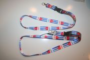 CUBA HIGH GLOSS COUNTRY FLAG LANYARDS KEYCHAINS PASSHOLDERS .. NEW