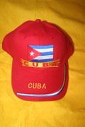 CUBA RED COUNTRY FLAG EMBROIDERED HAT CAP .. NEW
