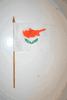 CYPRUS COUNTRY 4" X 6" SMALL STICK FLAG WITH 10" POLE .. NEW