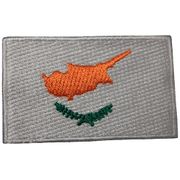 CYPRUS COUNTRY FLAG SMALL IRON ON PATCH CREST BADGE . NEW