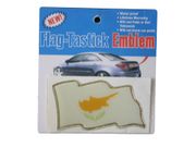 CYPRUS COUNTRY FLAG WAVY BUMPER DECAL STICKER EMBLEM ...