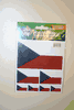 CZECH REPUBLIC COUNTRY FLAG COLLECTION OF 7 DIFFERENT SIZE STICKERS ... NEW