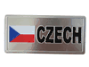 CZECH REPUBLIC COUNTRY FLAG LICENSE PLATE STICKER DECAL .. NEW