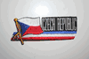 CZECH REPUBLIC COUNTRY FLAG WORD IRON-ON PATCH CREST BADGE . NEW