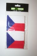 CZECH REPUBLIC SET OF 2 COUNTRY FLAG WRISTBANDS SWEATBANDS .. NEW