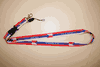 CZECH REPUBLIC STRIPED COUNTRY FLAG LANYARD KEYCHAIN PASSHOLDER SOCCER HOCKEY ... NEW
