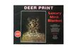 DEER PRINT LUXURY MINK BLANKET BED SPREAD ... SIZE : 200 X 240 CM ( 78.7"X 94.5" INCHES) HIGH QUALITY .. 100% POLYESTER.