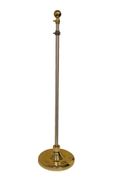 *** NO CANADA OR INTERNATIONAL SHIPPING *** DELUXE ALUMINUM ADJUSTABLE FLAGPOLE KIT WITH GOLD PLAASTIC BASE .. SIZE : 36" X 65" INCH