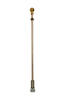 *** NO CANADA OR INTERNATIONAL SHIPPING ***  DELUXE ALUMINUM ADJUSTABLE FLAGPOLE KIT WITH MOUNTING BRACKET .. SIZE : 36" X 65" INCH