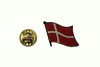 DENMARK COUNTRY FLAG METAL LAPEL PIN BADGE .. NEW