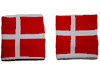 DENMARK COUNTRY FLAG WRISTBAND SWEATBAND .. FIFA SOCCER WORLD CUP .. GREAT QUALITY .. NEW