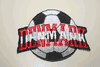 DENMARK SOCCER BALL FOOTBALL IRON ON PATCH CREST BADGE .. NEW