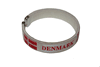 DENMARK WHITE COUNTRY FLAG C' BRACELET WRISTBAND