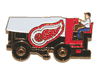 DETROIT RED WINGS NHL HOCKEY ZAMBONI LAPEL PIN BADGE .. NEW