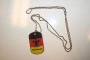 DEUTSCHLAND GERMANY COUNTRY FLAG SOCCER FOOTBALL FUSSBALL DOG TAG NECKLACE ... NEW