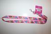 ...SOLD OUT ...DISNEY PRINCESS PINK LANYARD KEYCHAIN PASSHOLDER TICKET HOLDER .. NEW