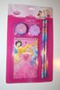 DISNEY PRINCESS STUDY KIT INCLUDES NOTE PAD, 2 PENCILS, ERASER AND SHARPENER SET .. NEW