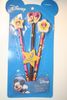 DISNEY'S MICKEY MOUSE AND MINNIE MOUSE SET OF 3 PENCILS WITH ERASERS .. NEW