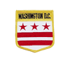 DISTRICT OF COLUMBIA USA SHIELD FLAG IRON ON PATCH CREST BADGE 3 X 3 1/2 INCHES ... NEW