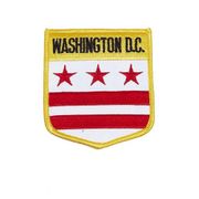 DISTRICT OF COLUMBIA USA SHIELD FLAG IRON ON PATCH CREST BADGE 3 X 3 1/2 INCHES ... NEW