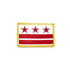 DISTRICT OF COLUMBIA USA STATE FLAG IRON ON PATCH CREST BADGE 2 1/8 X 3 1/4 INCHES ... NEW