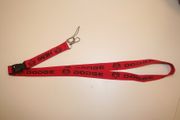 DODGE HEMI RED HIGH QUALITY CAR TRUCK LANYARD KEYCHAIN  PASSHOLDER ... NEW