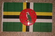 DOMINICA 3' X 5' NATIONAL COUNTRY FLAG LARGE BANNER TAPESTRY .. BUY NEW