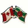DOMINICA / CANADA COUNTRY FLAG SMALL METAL LAPEL PIN BADGE .. NEW DOMINICA / CANADA COUNTRY FLAG SMALL METAL LAPEL PIN BADGE .. NEW