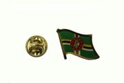 DOMINICA COUNTRY FLAG METAL LAPEL PIN BADGE .. NEW