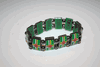 DOMINICA COUNTRY FLAG METAL REVERSIBLE SPORTS BRACELET WRISTBAND . NEW