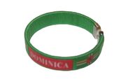 DOMINICA GREEN  COUNTRY FLAG C' BRACELET WRISTBAND