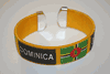 DOMINICA YELLOW SUPER THICK COUNTRY FLAG BRACELET WRISTBAND .. NEW