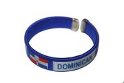 DOMINICAN REPUBLIC BLUE COUNTRY FLAG C' BRACELET  WRISTBAND