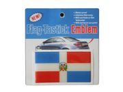 DOMINICAN REPUBLIC COUNTRY FLAG BUMPER DECAL STICKER EMBLEM ...